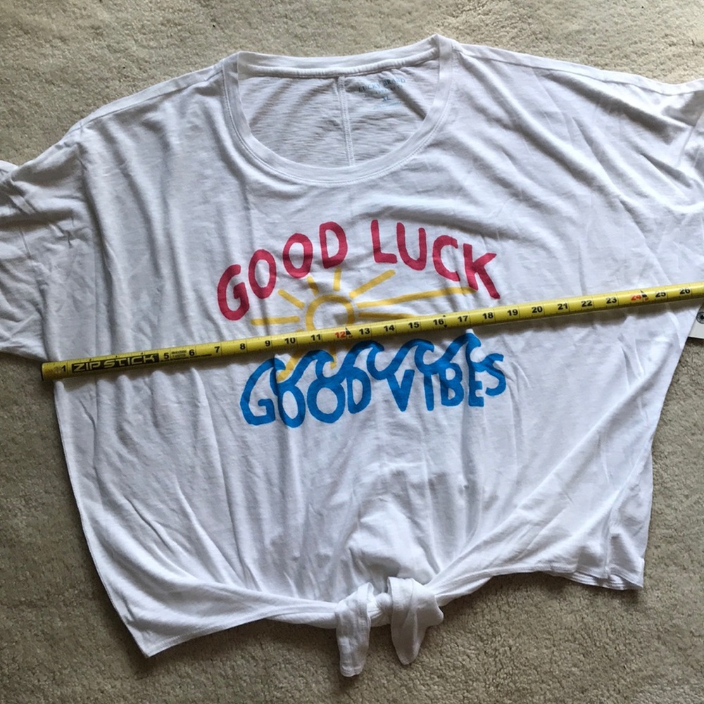 2 LEFT - NEW Graphic Good Luck Good Vibes festival  tee - Picture 6 of 8